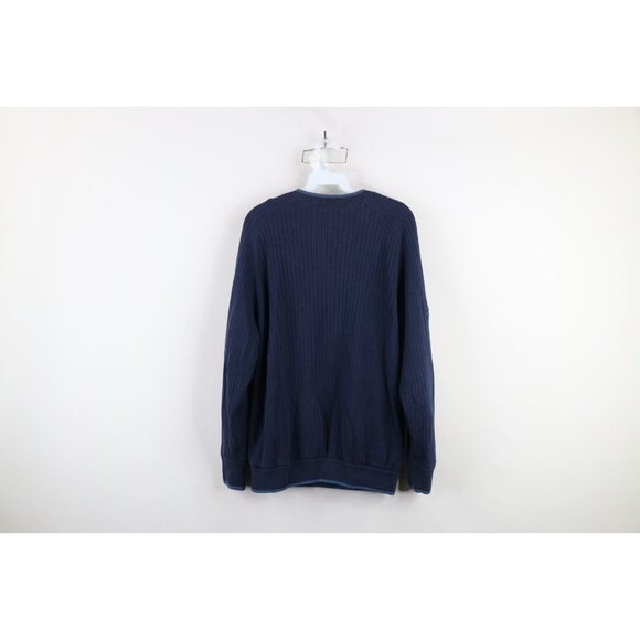 Vintage Mizuno Golf Mens M Spell Out Ribbed Knit WindLite Sweater Jacket Swacket - Picture 11 of 13